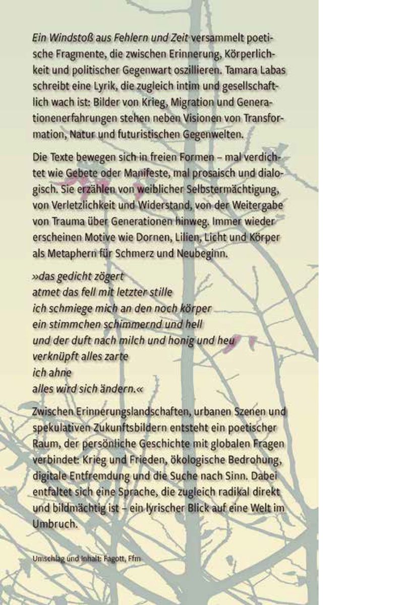 Weitere Ansicht: Ein Windstoß aus Fehlern und Zeit | Tamara Labas