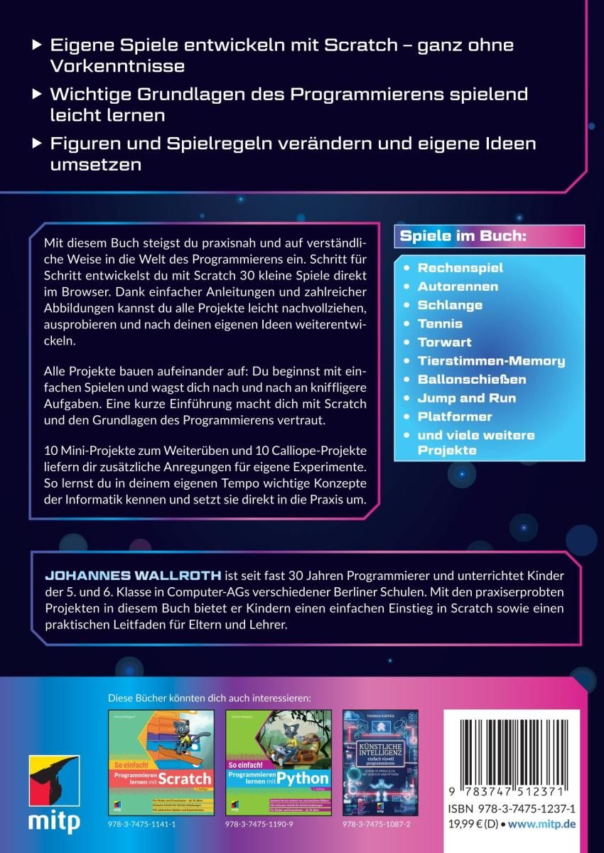 Weitere Ansicht: Scratch-Projekte für Teens | Johannes Wallroth