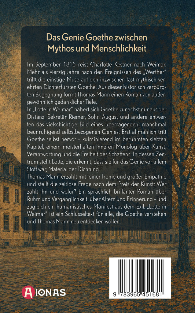 Weitere Ansicht: Lotte in Weimar | Thomas Mann