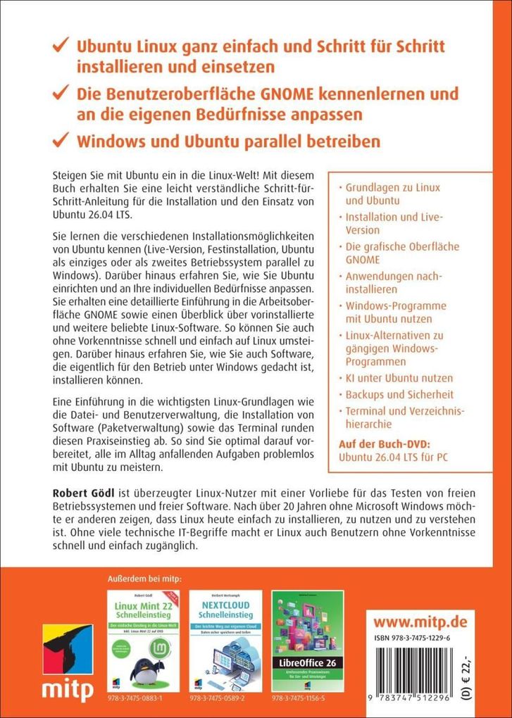 Weitere Ansicht: Ubuntu 26.04 LTS Schnelleinstieg | Robert Gödl
