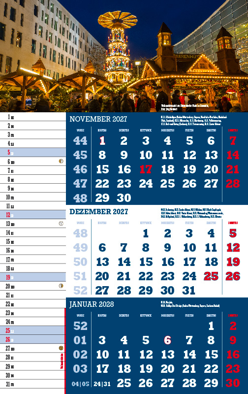 Weitere Ansicht: 3-Monatskalender Sachsen 2027 | Jörg Neubert