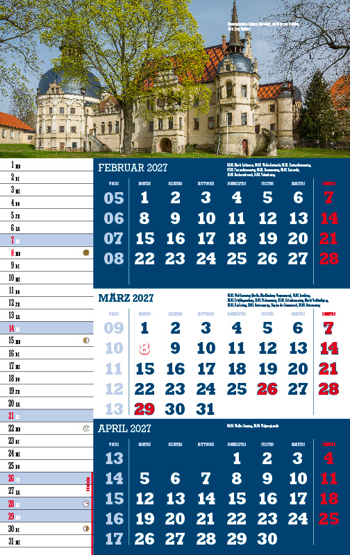 Weitere Ansicht: 3-Monatskalender Sachsen 2027 | Jörg Neubert