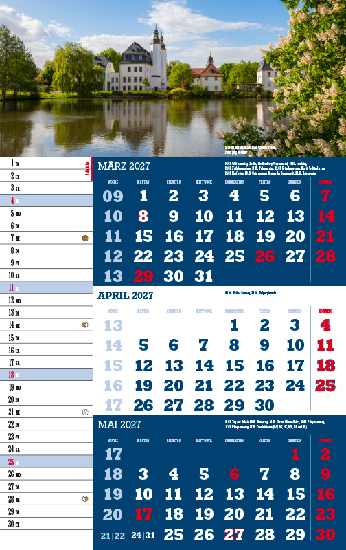 Weitere Ansicht: 3-Monatskalender Sachsen 2027 | Jörg Neubert