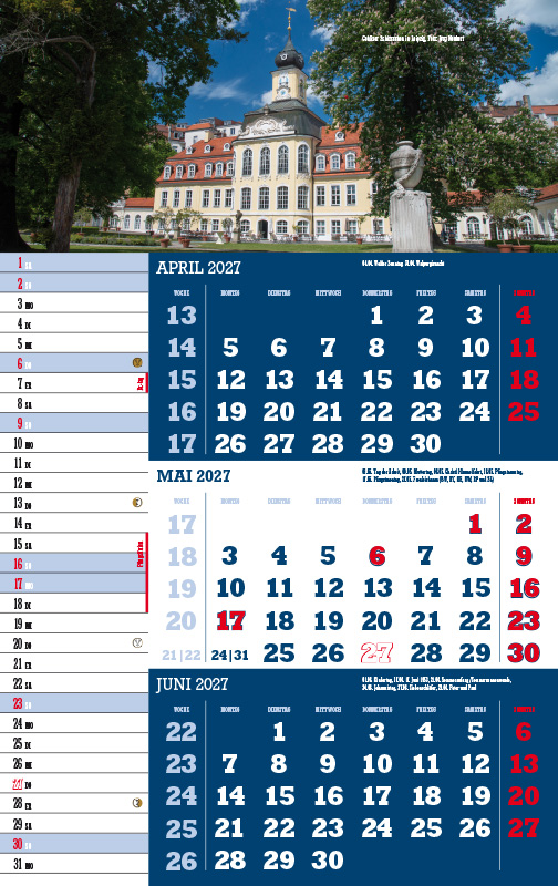 Weitere Ansicht: 3-Monatskalender Sachsen 2027 | Jörg Neubert