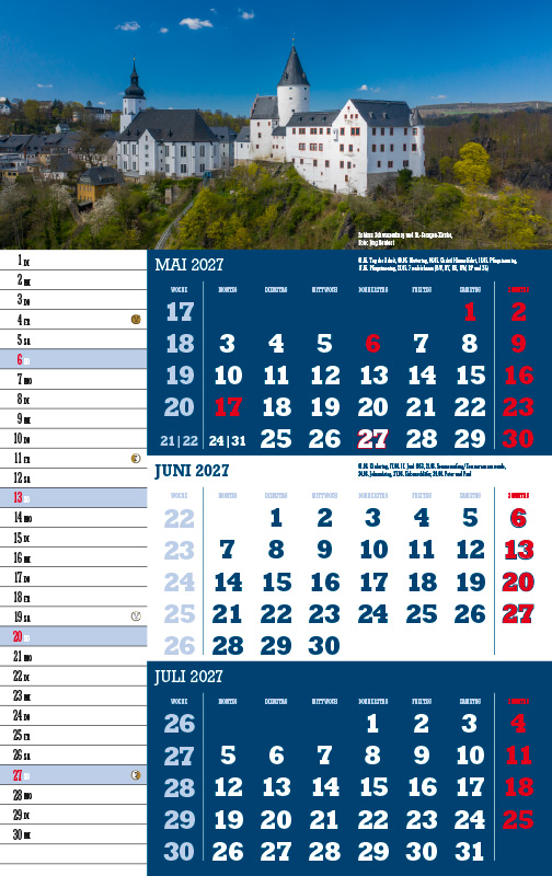 Weitere Ansicht: 3-Monatskalender Sachsen 2027 | Jörg Neubert