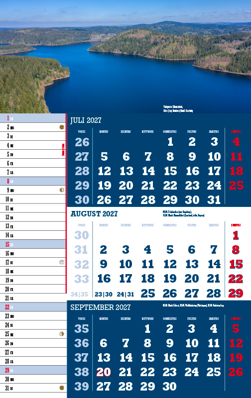Weitere Ansicht: 3-Monatskalender Sachsen 2027 | Jörg Neubert