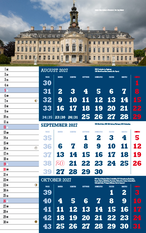 Weitere Ansicht: 3-Monatskalender Sachsen 2027 | Jörg Neubert