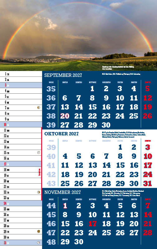 Weitere Ansicht: 3-Monatskalender Sachsen 2027 | Jörg Neubert