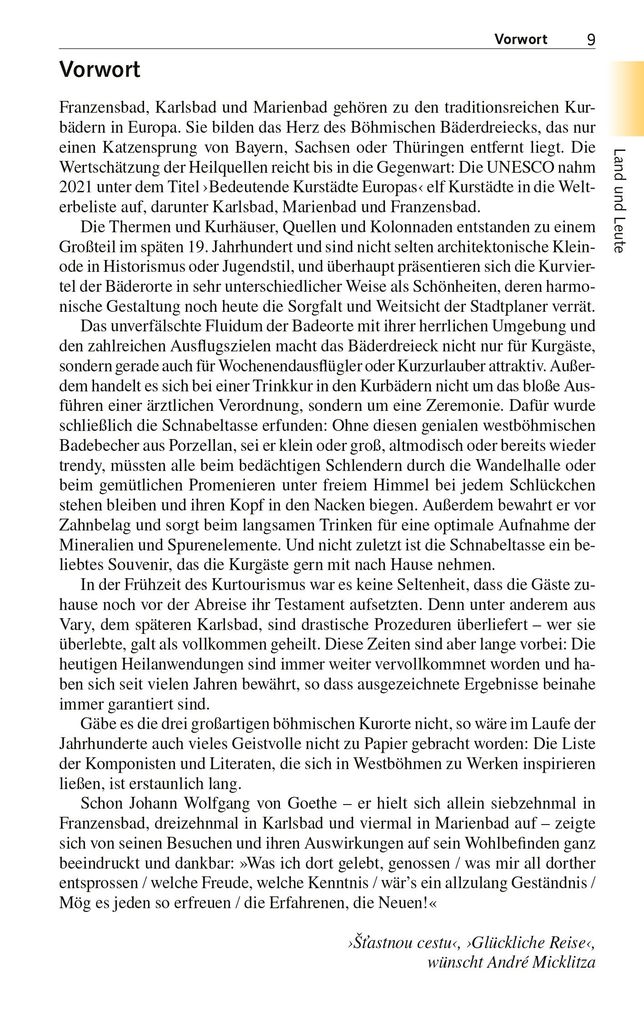 Weitere Ansicht: TRESCHER Reiseführer Böhmisches Bäderdreieck | André Micklitza