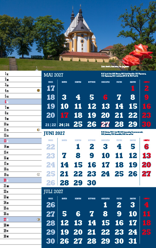 Weitere Ansicht: 3-Monatskalender Deutschland 2027 | Jörg Neubert