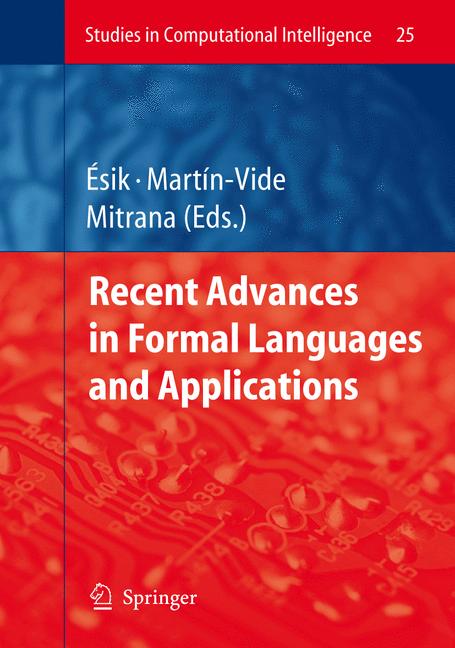 Weitere Ansicht: Recent Advances in Formal Languages and Applications