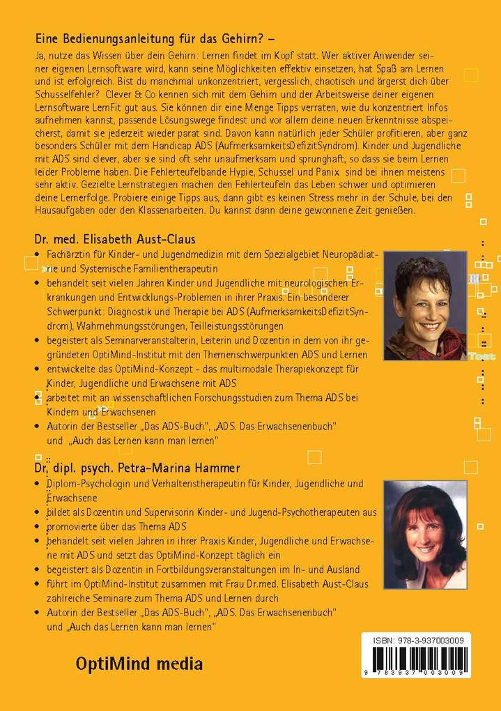 Weitere Ansicht: ADS: Topfit beim Lernen | Aust-Claus, Petra M Hammer, Dr., Elisabeth Aust-Claus, Elisabeth Aust-Claus, Petra-Marina Hammer