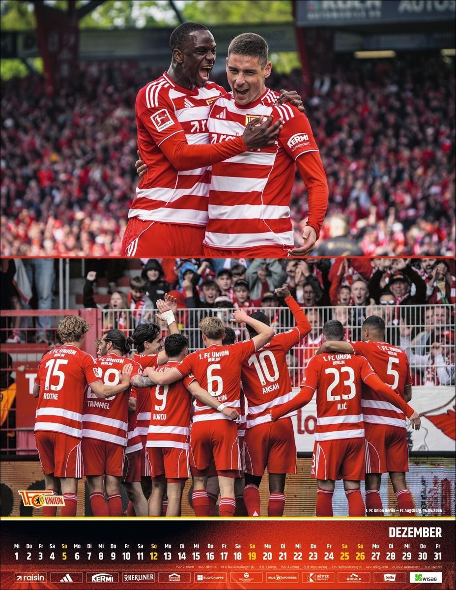 Weitere Ansicht: 1. FC Union Berlin Posterkalender 2027