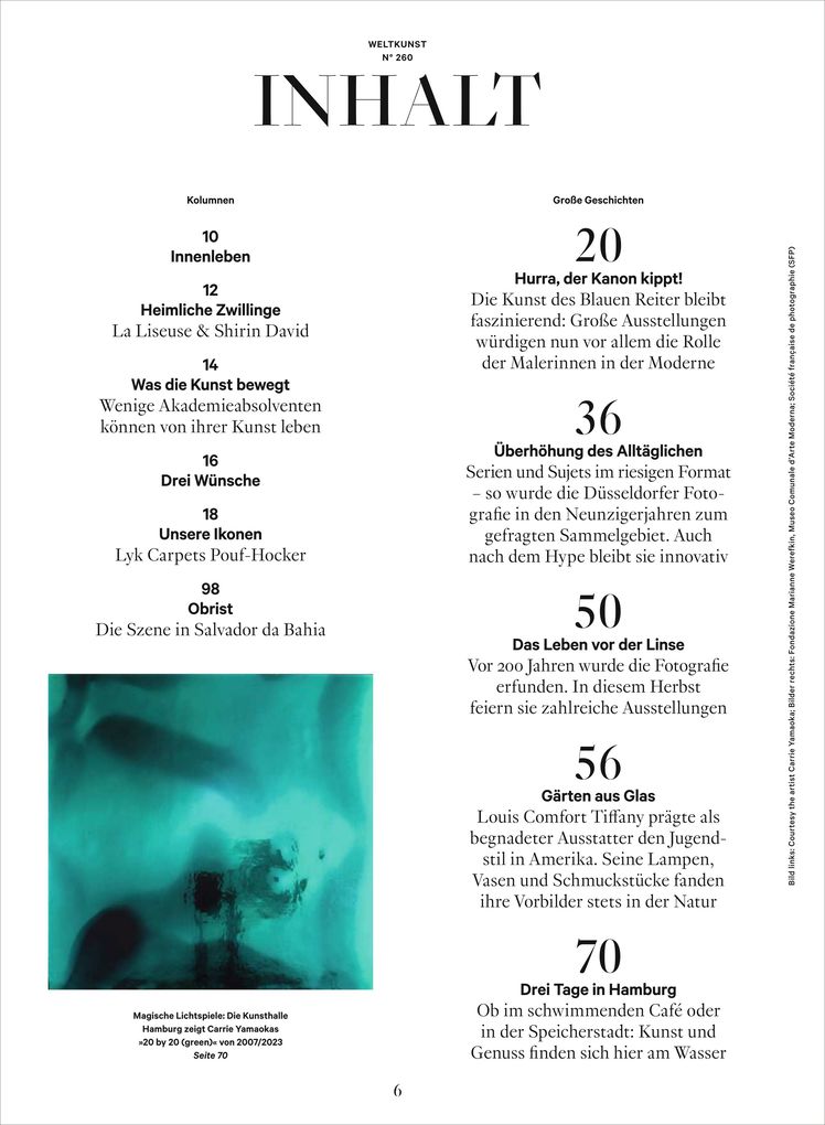 Weitere Ansicht: ZEIT Weltkunst 260/26