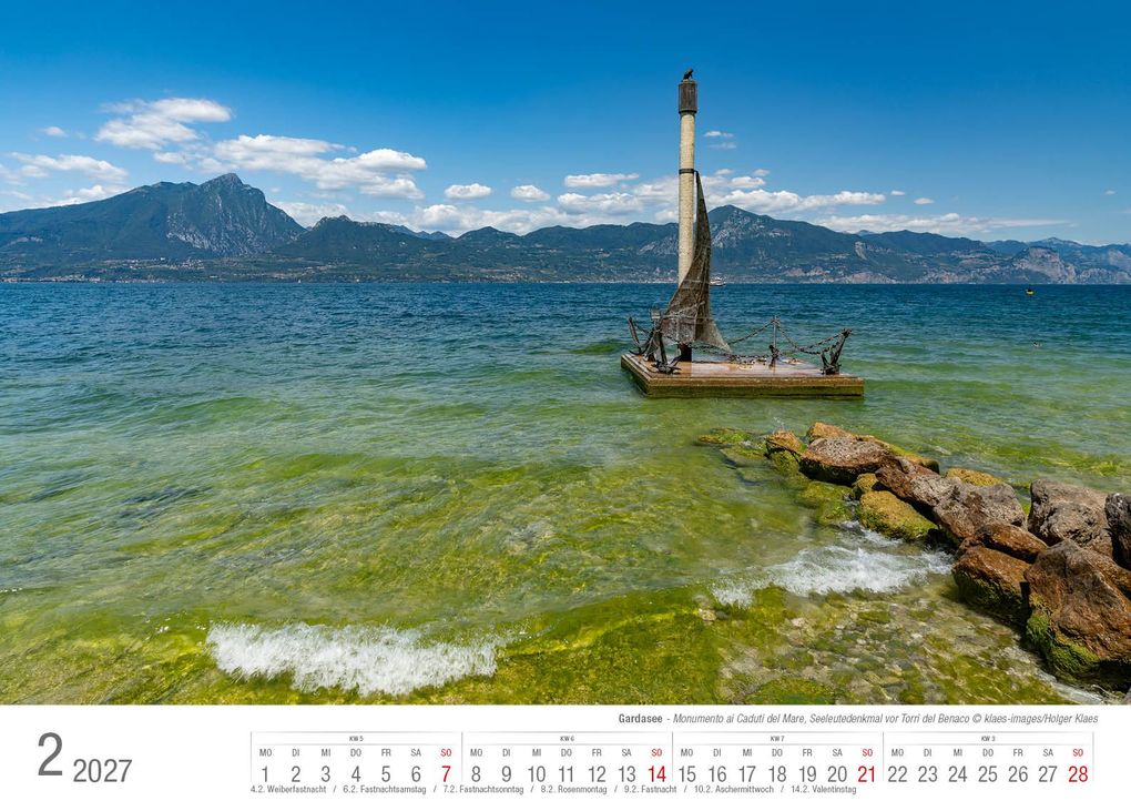 Weitere Ansicht: Gardasee 2027 Bildkalender A3 cm quer, spiralgebunden