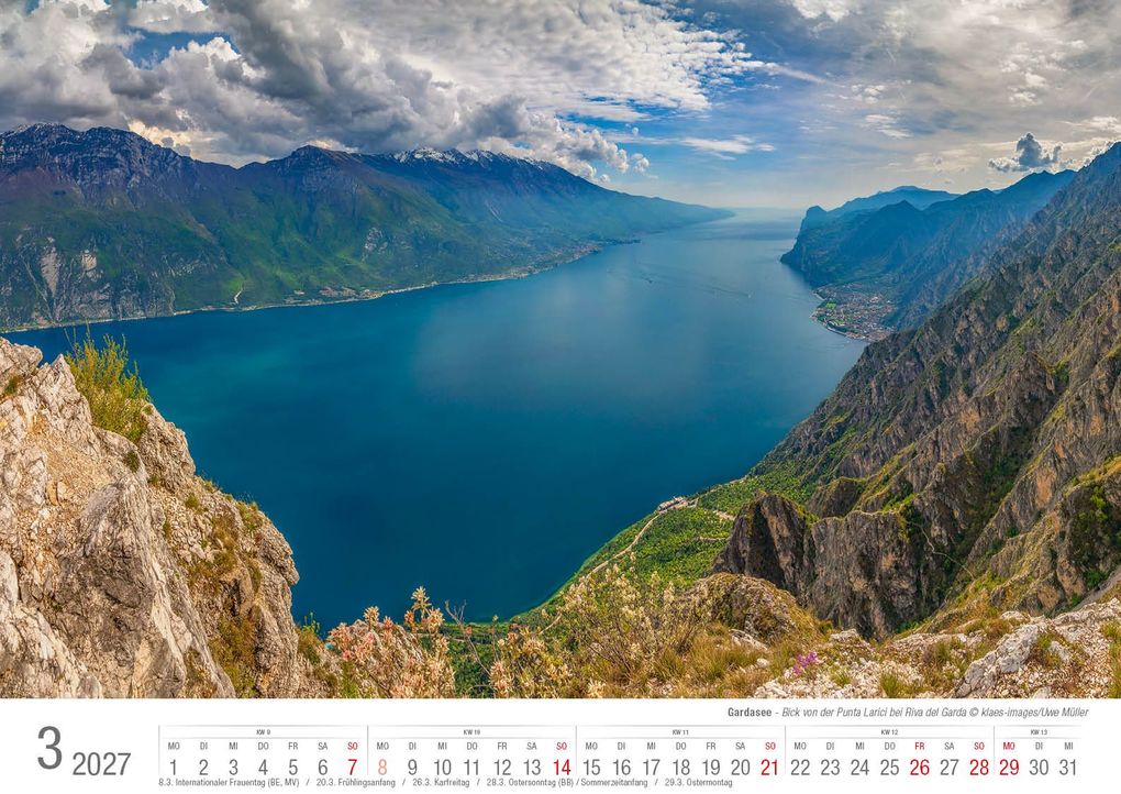 Weitere Ansicht: Gardasee 2027 Bildkalender A3 cm quer, spiralgebunden
