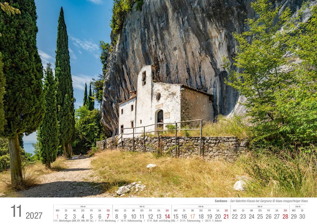Weitere Ansicht: Gardasee 2027 Bildkalender A3 cm quer, spiralgebunden