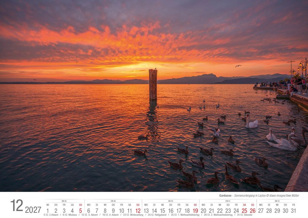 Weitere Ansicht: Gardasee 2027 Bildkalender A3 cm quer, spiralgebunden