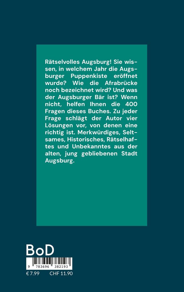 Weitere Ansicht: Rätselvolles Augsburg | Harald Kratochwil