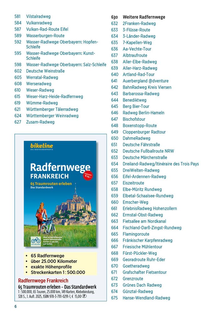 Weitere Ansicht: Radfernwege Deutschland