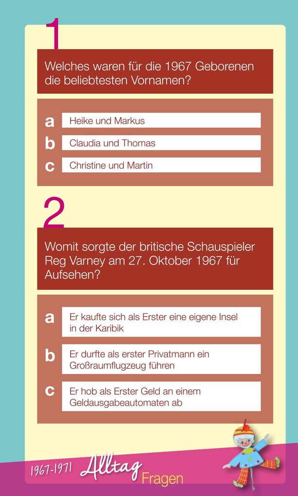 Weitere Ansicht: Wir vom Jahrgang 1967 - Das Quiz | Matthias Rickling