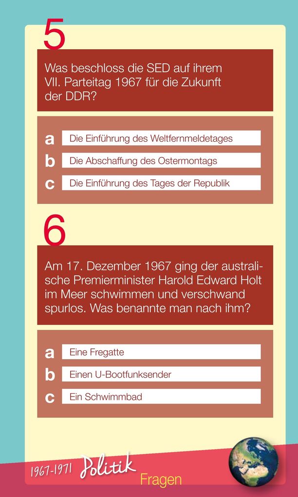 Weitere Ansicht: Wir vom Jahrgang 1967 - Das Quiz | Matthias Rickling