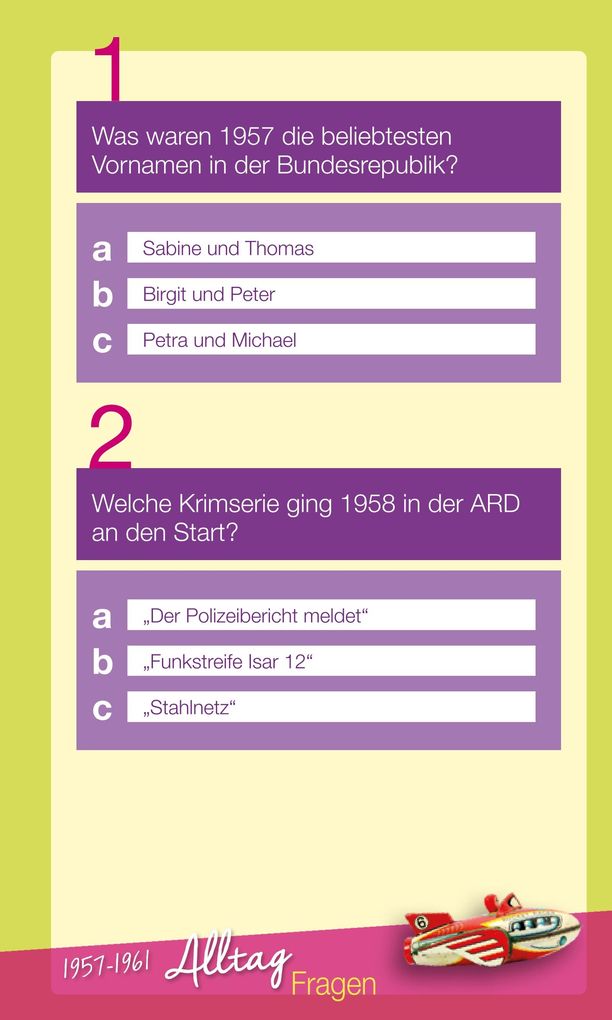 Weitere Ansicht: Wir vom Jahrgang 1957 - Das Quiz | Helmut Blecher