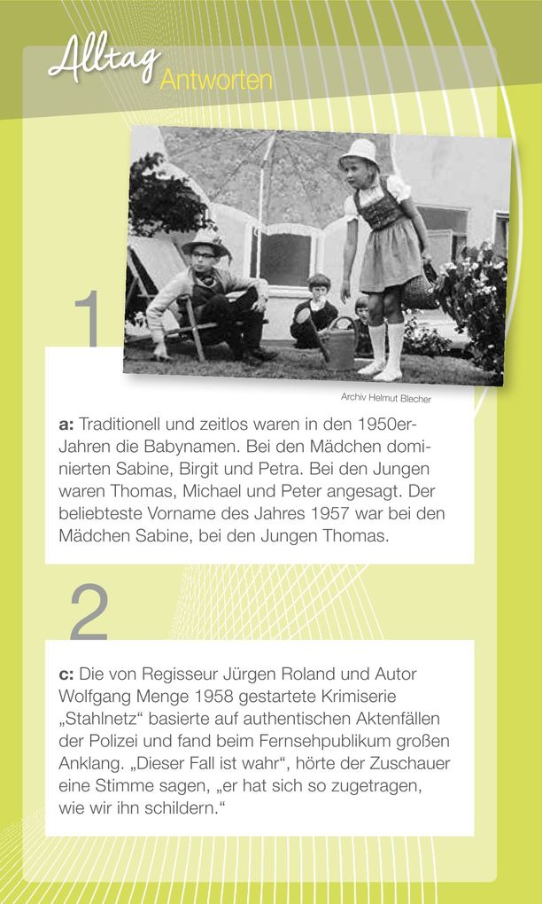 Weitere Ansicht: Wir vom Jahrgang 1957 - Das Quiz | Helmut Blecher