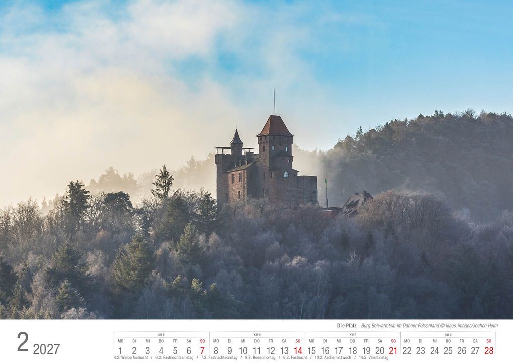 Weitere Ansicht: Die Pfalz 2027 Bildkalender A3 Spiralbindung