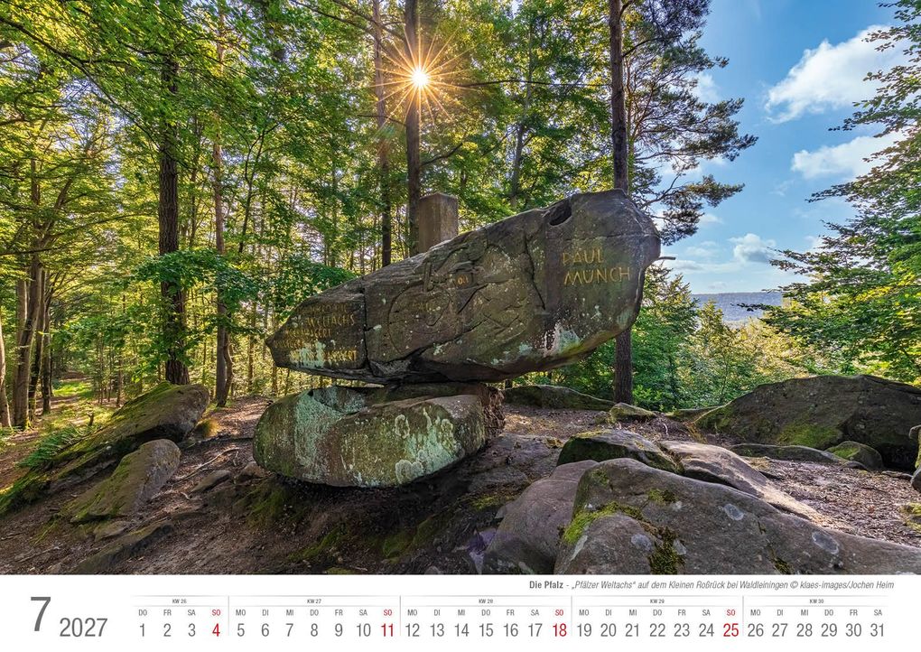 Weitere Ansicht: Die Pfalz 2027 Bildkalender A3 Spiralbindung