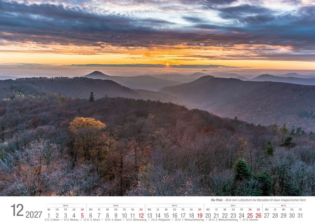Weitere Ansicht: Die Pfalz 2027 Bildkalender A3 Spiralbindung