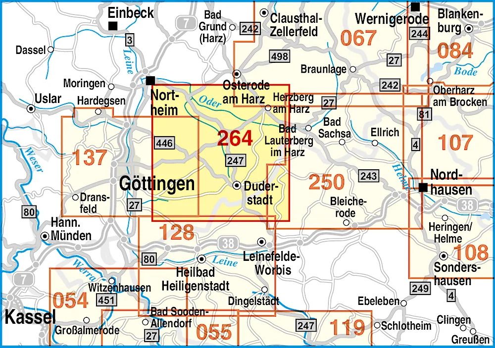 Weitere Ansicht: Radwander- und Wanderkarte Untereichsfeld, Duderstadt und Umgebung | Verlag Barthel