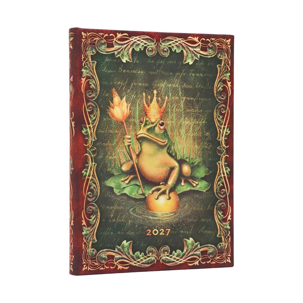 Produktbild: 12-Monatskalender 2027 Die Brüder Grimm, Froschkönig Midi Vertikal