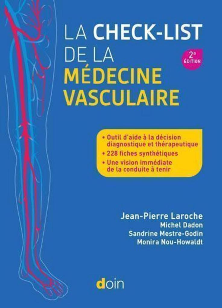 Produktbild: La check-list de la médecine vasculaire (2eédition) | Jean-Pierre Laroche, Michel Dadon, Sandrine Mestre-Godin, Monira Nou Howaldt