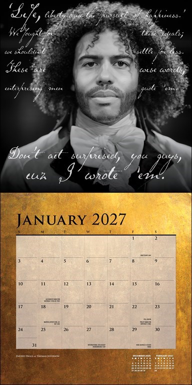 Weitere Ansicht: Hamilton 2027 Wall Calendar | Universe Publishing, Hamilton Uptown LLC