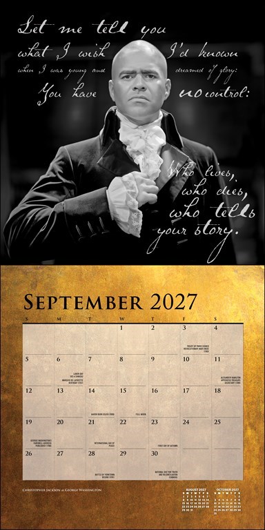 Weitere Ansicht: Hamilton 2027 Wall Calendar | Universe Publishing, Hamilton Uptown LLC