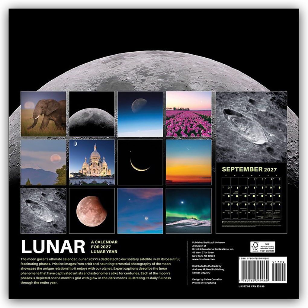 Weitere Ansicht: Lunar - Mond 2027 - Wandkalender | Universe Publishing
