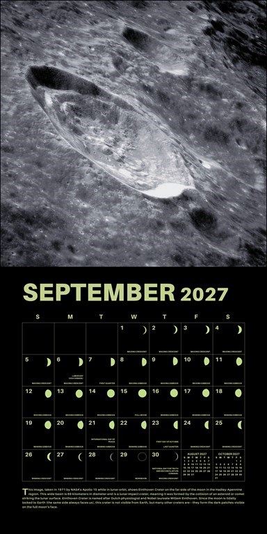 Weitere Ansicht: Lunar - Mond 2027 - Wandkalender | Universe Publishing