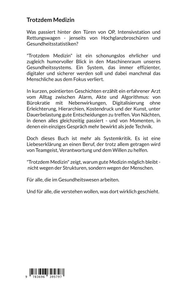 Weitere Ansicht: Trotzdem Medizin | Nicolai Wiegand
