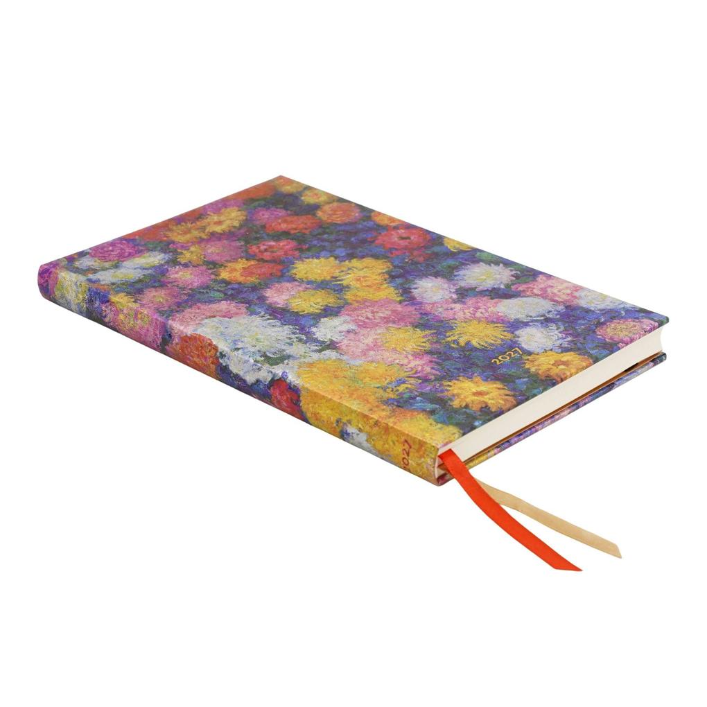 Weitere Ansicht: 12-Monatskalender 2027 Monets Chrysanthemen Mini Horizontal