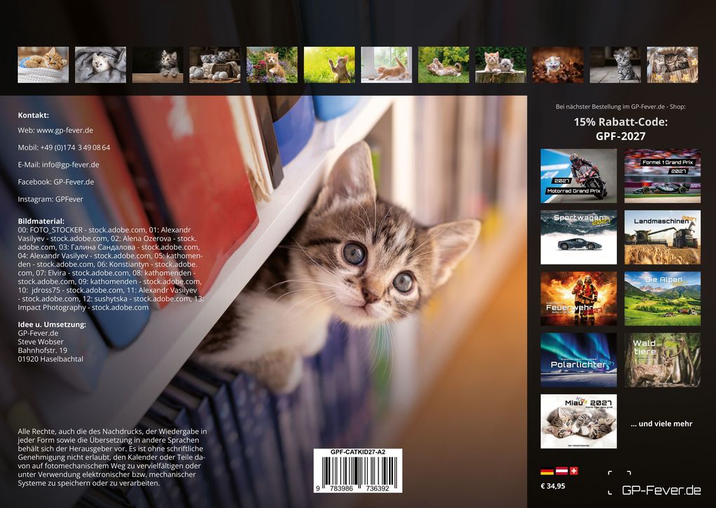 Weitere Ansicht: Miau Kids - kleine Tiger ganz groß - Der Katzenkalender - 2027 - Kalender DIN A2