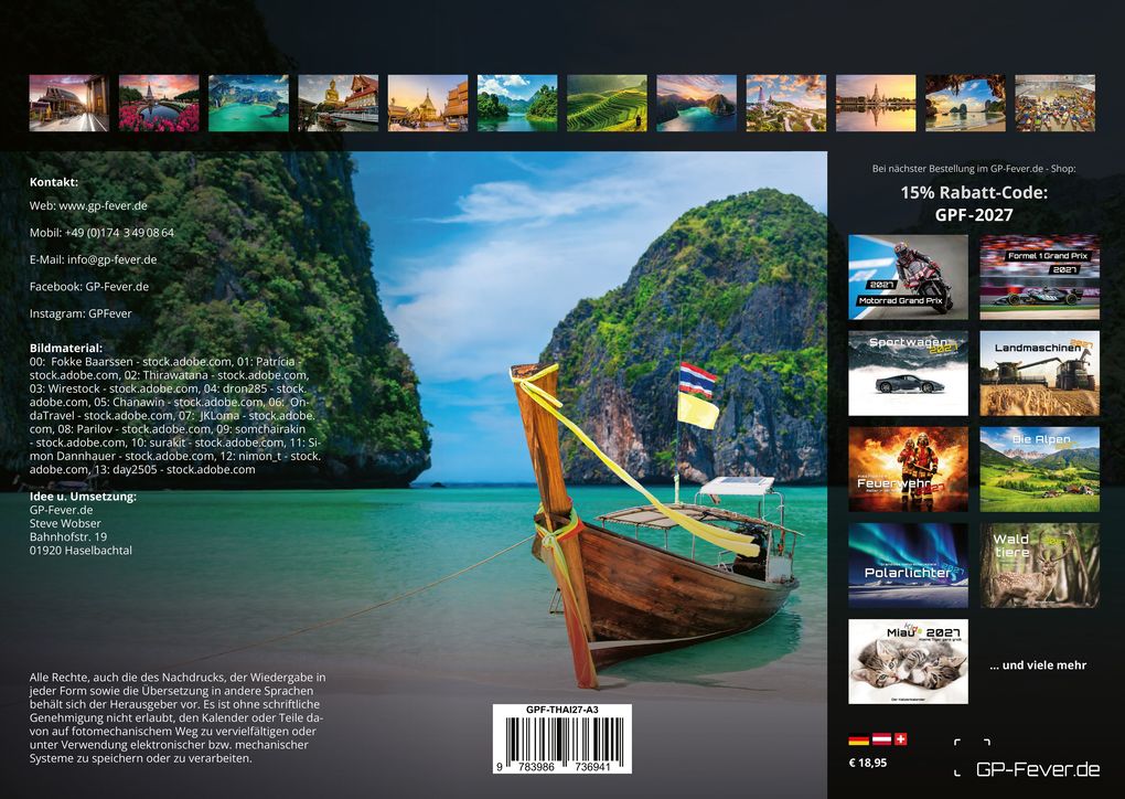 Weitere Ansicht: Thailand - Land of Smiles - 2027 - Kalender DIN A3