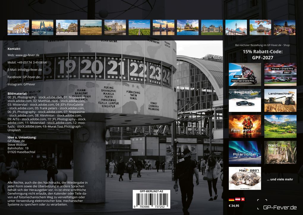 Weitere Ansicht: Berlin - Zwischen Spree und Skyline - 2027 - Kalender DIN A2