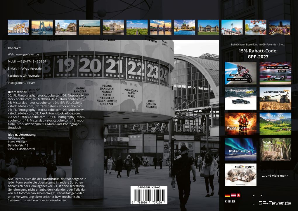 Weitere Ansicht: Berlin - Zwischen Spree und Skyline - 2027 - Kalender DIN A3