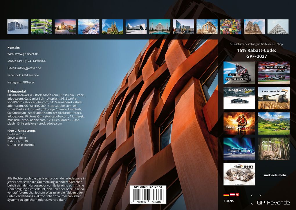 Weitere Ansicht: Architektur - faszinierende Baukunst - 2027 - Kalender DIN A2
