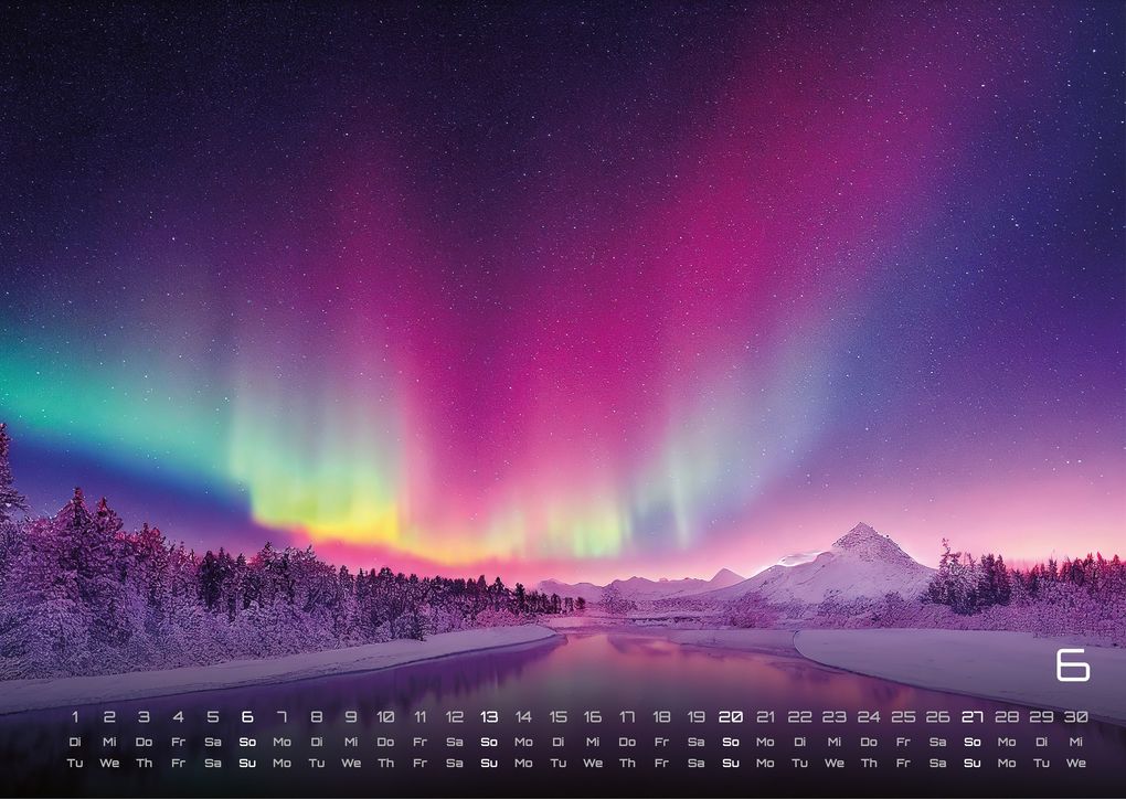 Weitere Ansicht: Polarlichter - grandiose Naturschauspiele - 2027 - Kalender DIN A3