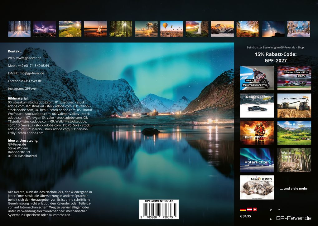 Weitere Ansicht: Moments - wundervolle Momentaufnahmen - 2027 - Kalender DIN A2