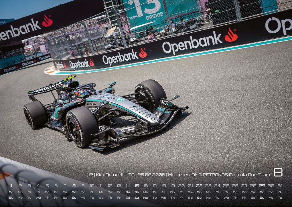 Weitere Ansicht: Formel 1 - Grand Prix - 2027 - F1 Kalender DIN A3
