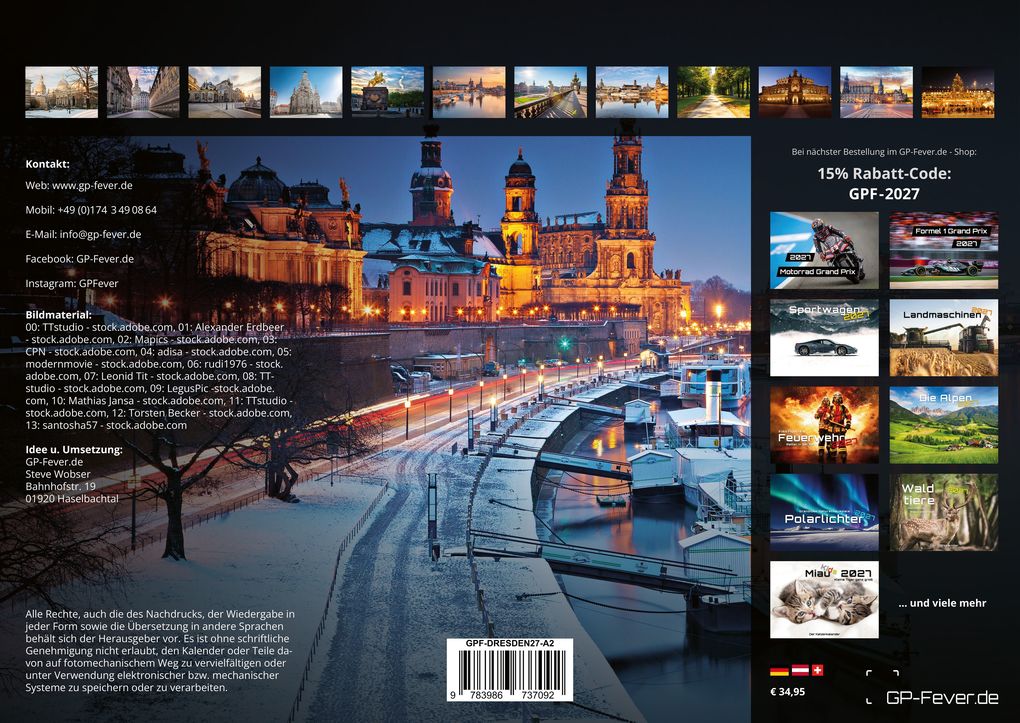Weitere Ansicht: Dresden - magisches Elbflorenz - 2027 - Kalender DIN A2