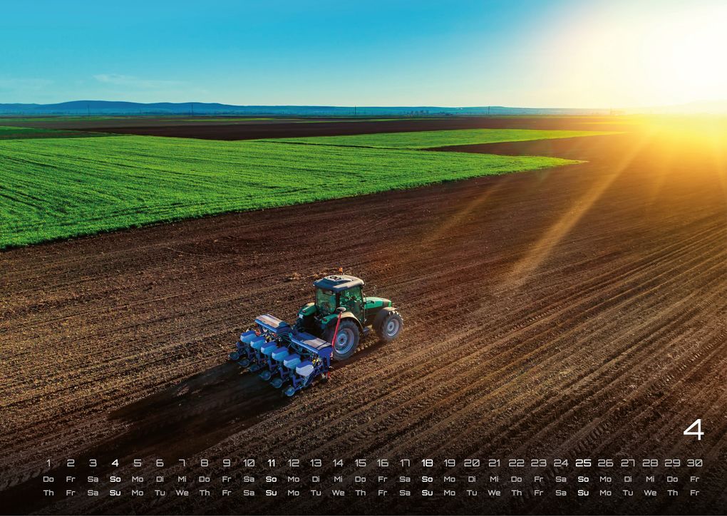 Weitere Ansicht: Landmaschinen - Traktor - 2027 - Kalender DIN A3